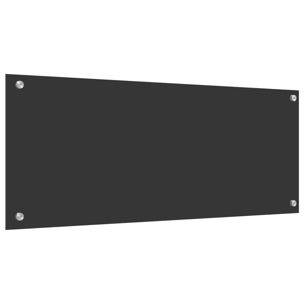 Produktbild för Köksskydd Mörkgrå 100 x 40 cm härdat glas