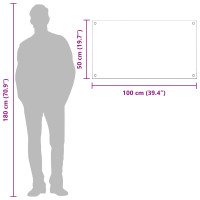 Produktbild för Köksskydd Mörkgrå 100 x 50 cm härdat glas