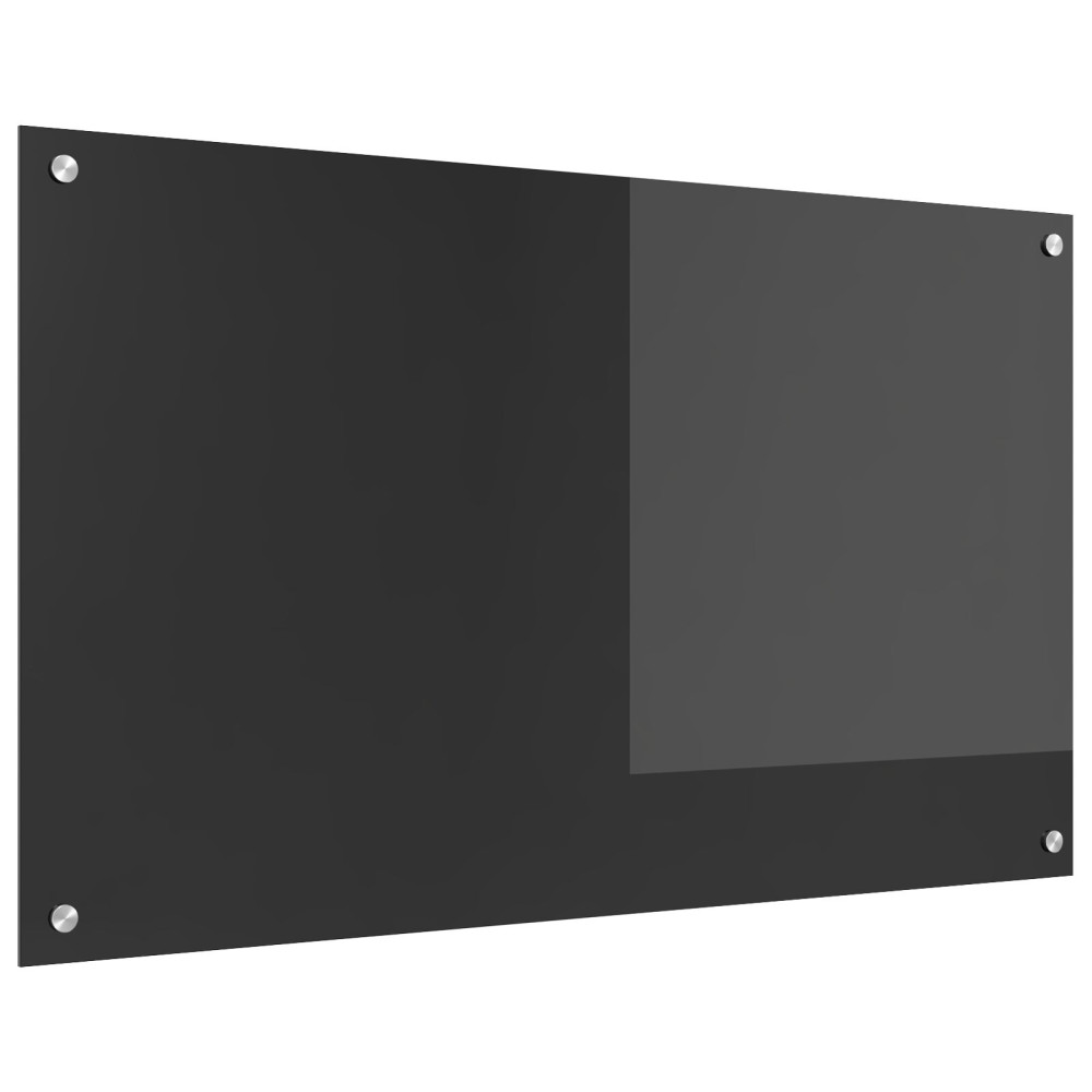 Produktbild för Köksskydd Mörkgrå 100 x 60 cm härdat glas