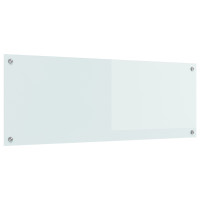 Produktbild för Köksskydd Vit 110 x 40 cm härdat glas