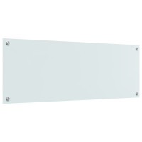Produktbild för Köksskydd Vit 110 x 40 cm härdat glas