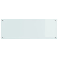 Produktbild för Köksskydd Vit 110 x 40 cm härdat glas