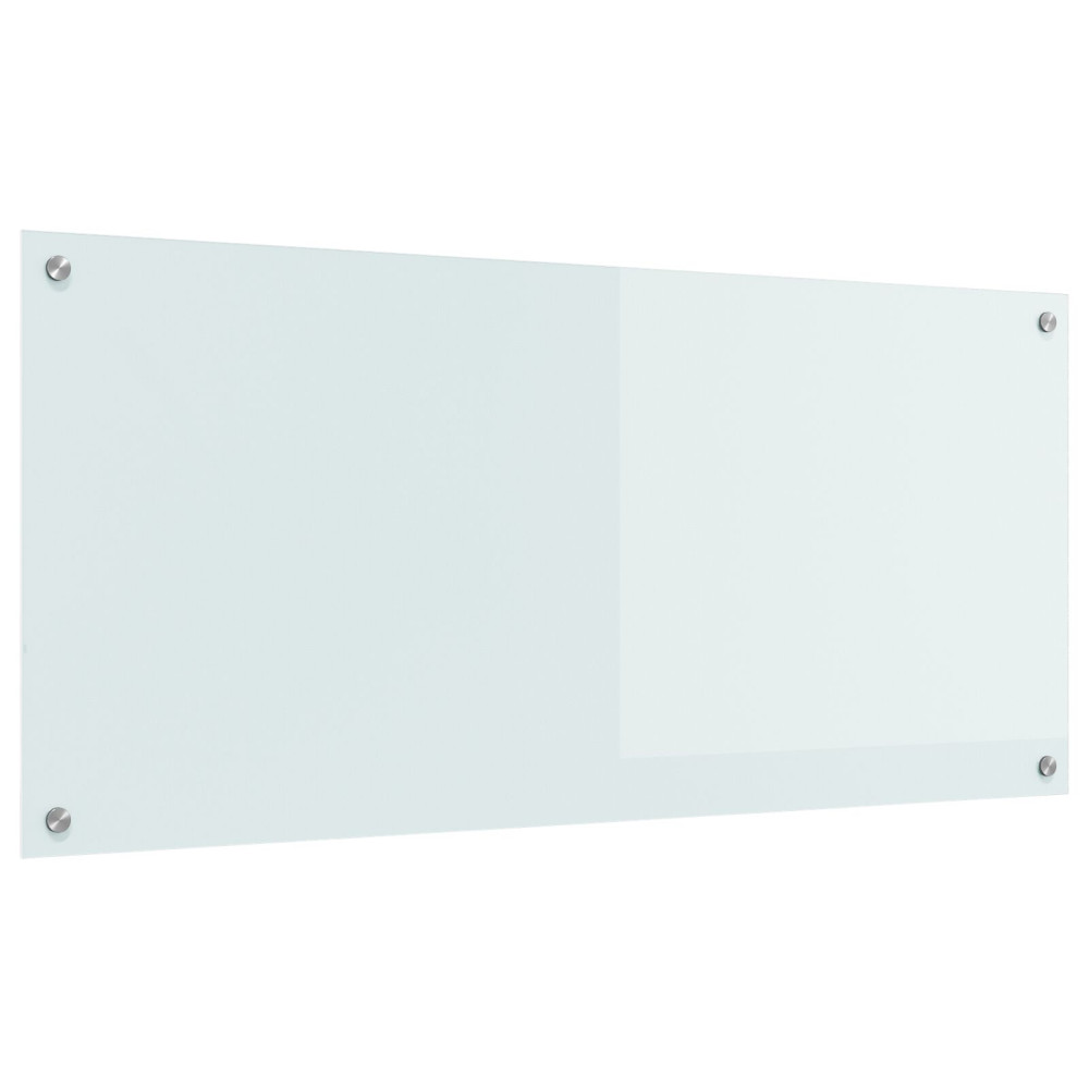 Produktbild för Köksskydd Vit 110 x 50 cm härdat glas