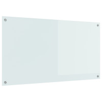 Produktbild för Köksskydd Vit 110 x 60 cm härdat glas