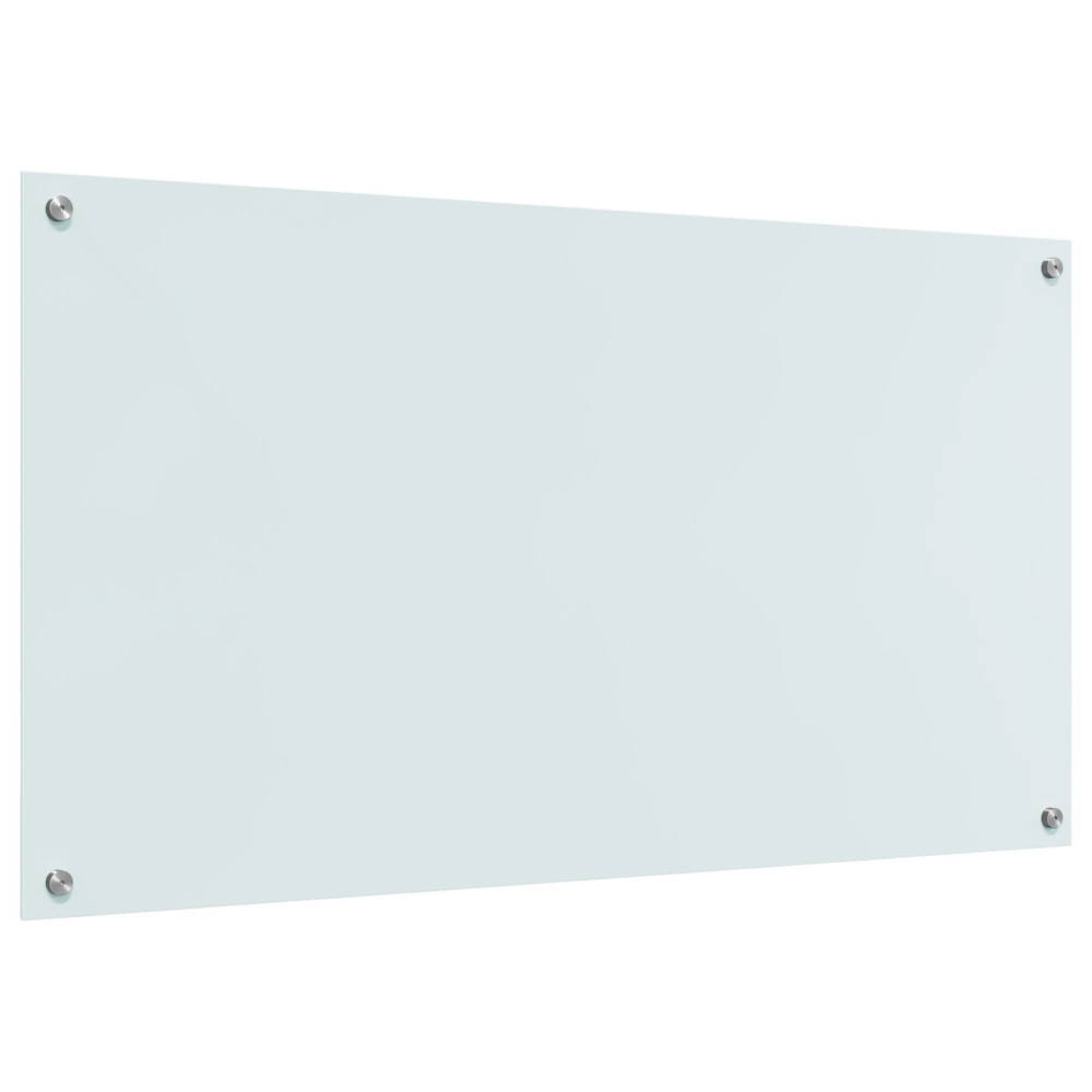 Produktbild för Köksskydd Vit 110 x 60 cm härdat glas