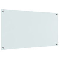 Produktbild för Köksskydd Vit 110 x 60 cm härdat glas