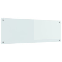 Produktbild för Köksskydd Vit 120 x 40 cm härdat glas