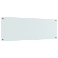 Produktbild för Köksskydd Vit 120 x 40 cm härdat glas