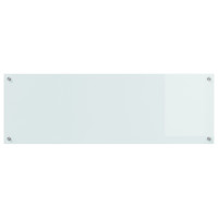 Produktbild för Köksskydd Vit 120 x 40 cm härdat glas
