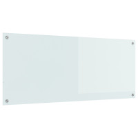 Produktbild för Köksskydd Vit 120 x 50 cm härdat glas