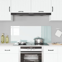 Produktbild för Köksskydd Vit 120 x 50 cm härdat glas
