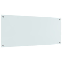Produktbild för Köksskydd Vit 120 x 50 cm härdat glas