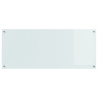Produktbild för Köksskydd Vit 120 x 50 cm härdat glas