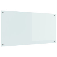 Produktbild för Köksskydd Vit 120 x 60 cm härdat glas