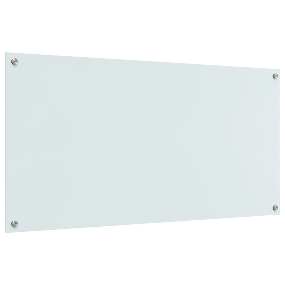 Produktbild för Köksskydd Vit 120 x 60 cm härdat glas