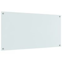 Produktbild för Köksskydd Vit 120 x 60 cm härdat glas