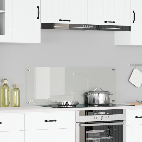 vidaXL Köksskydd Transparent 110 x 40 cm härdat glas