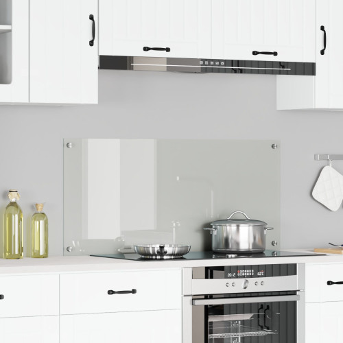 vidaXL Köksskydd Transparent 110 x 50 cm härdat glas