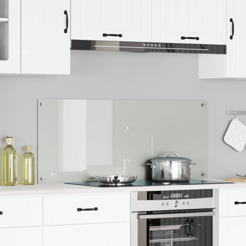 vidaXL Köksskydd Transparent 120 x 50 cm härdat glas