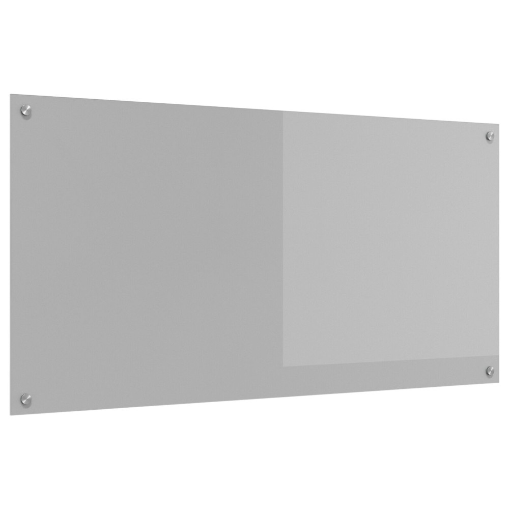 Produktbild för Köksskydd Ljusgrå 120 x 60 cm härdat glas