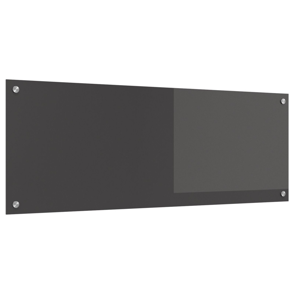 Produktbild för Köksskydd Mörkgrå 110 x 40 cm härdat glas