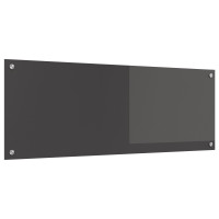Produktbild för Köksskydd Mörkgrå 110 x 40 cm härdat glas