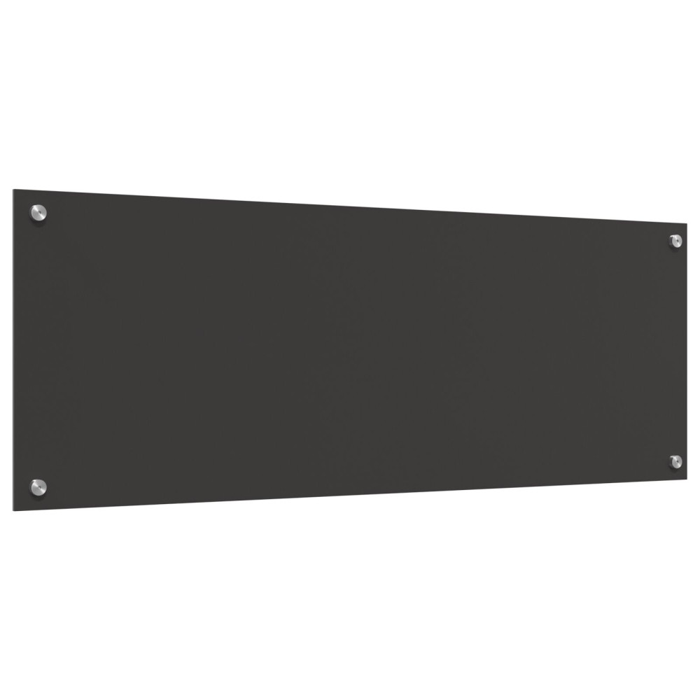 Produktbild för Köksskydd Mörkgrå 110 x 40 cm härdat glas