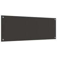 Produktbild för Köksskydd Mörkgrå 110 x 40 cm härdat glas