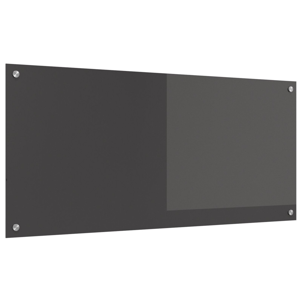 Produktbild för Köksskydd Mörkgrå 110 x 50 cm härdat glas