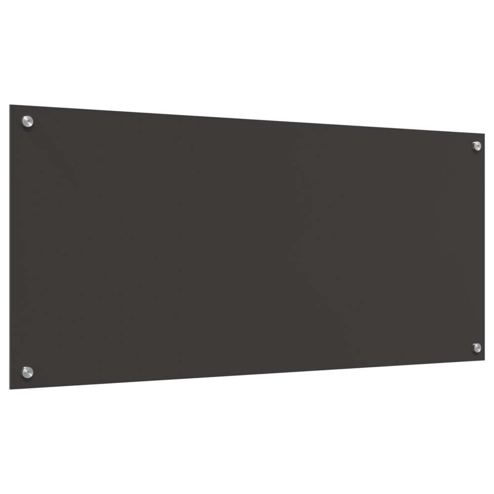 Produktbild för Köksskydd Mörkgrå 110 x 50 cm härdat glas