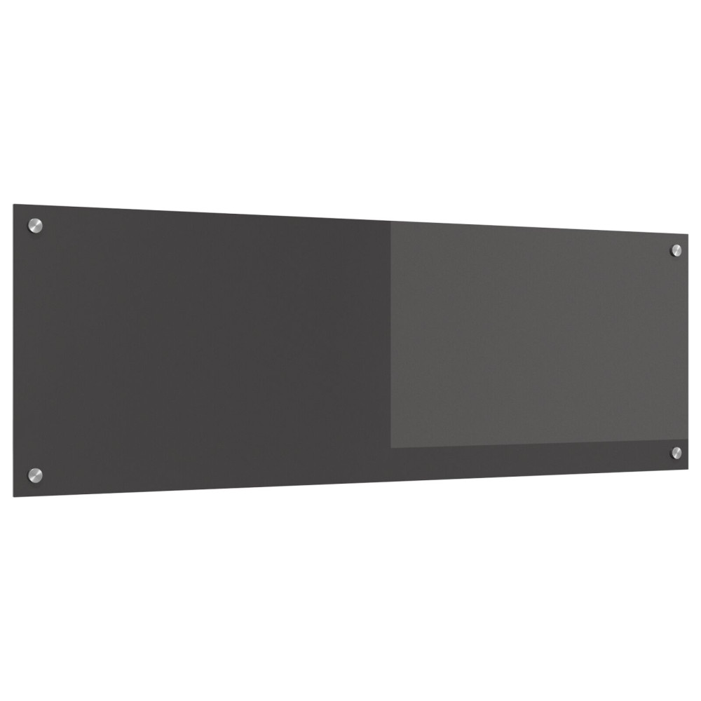 Produktbild för Köksskydd Mörkgrå 120 x 40 cm härdat glas
