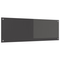 Produktbild för Köksskydd Mörkgrå 120 x 40 cm härdat glas