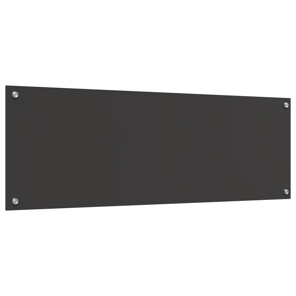 Produktbild för Köksskydd Mörkgrå 120 x 40 cm härdat glas