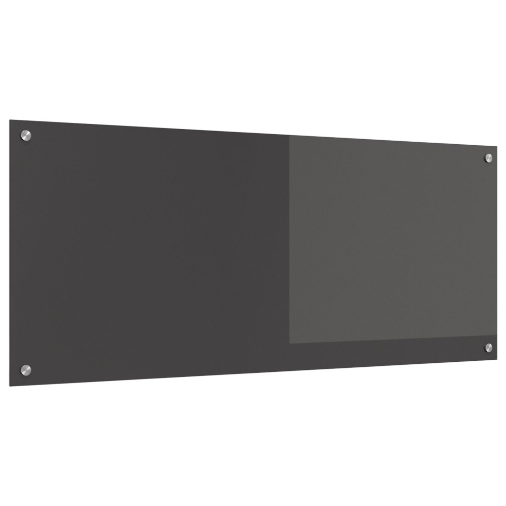 Produktbild för Köksskydd Mörkgrå 120 x 50 cm härdat glas