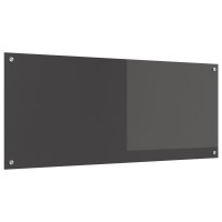 Produktbild för Köksskydd Mörkgrå 120 x 50 cm härdat glas