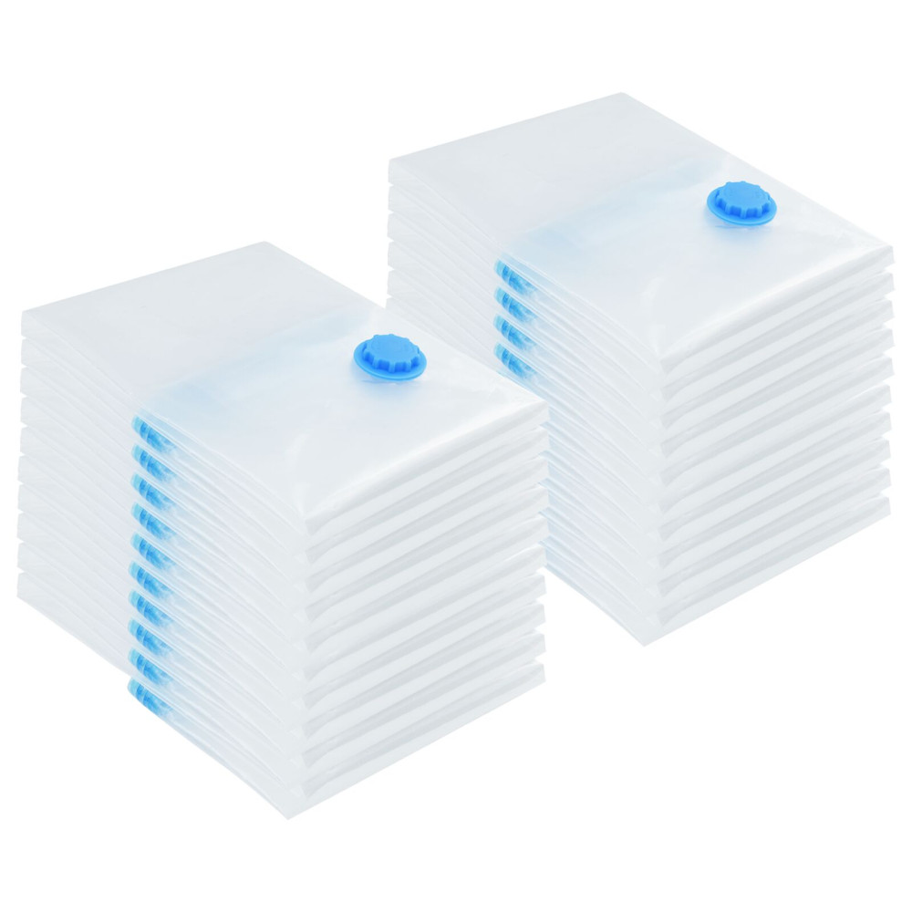 Produktbild för Förvaringspåsar 20 pcs Transparent och Blå 70 x 50 cm
