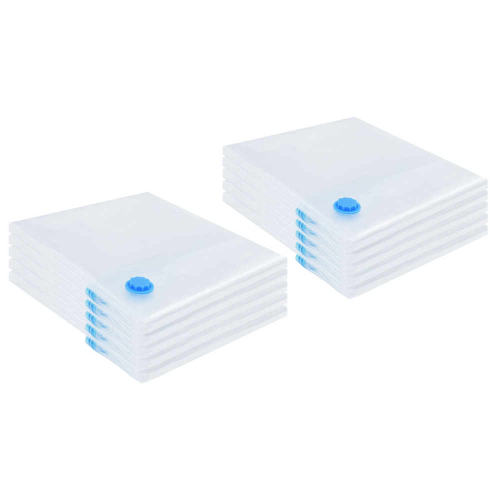 Produktbild för Förvaringspåsar 10 pcs Transparent och Blå 100 x 80 cm
