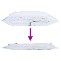 Produktbild för Förvaringspåsar 50 pcs Transparent och Blå 100 x 80 cm