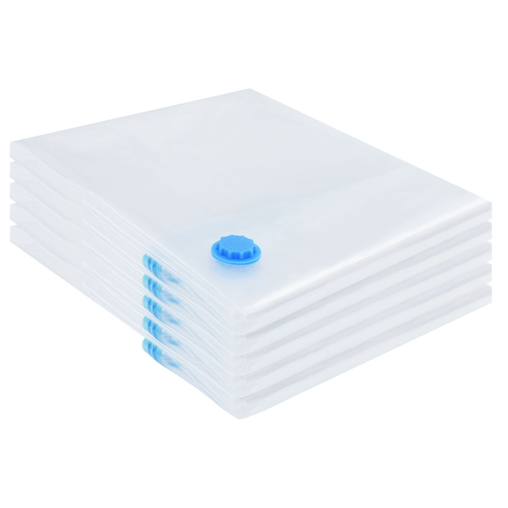 Produktbild för Förvaringspåsar 5 pcs Transparent och Blå 130 x 100 cm