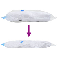 Produktbild för Förvaringspåsar 5 pcs Transparent och Blå 80 x 60 cm