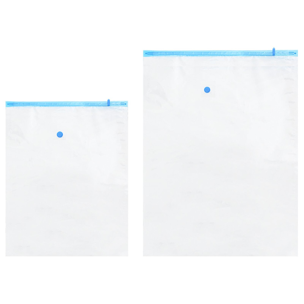 Produktbild för Förvaringspåsar 5 pcs Transparent och Blå 130 x 100 cm