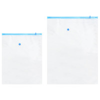 Produktbild för Förvaringspåsar 5 pcs Transparent och Blå 130 x 100 cm