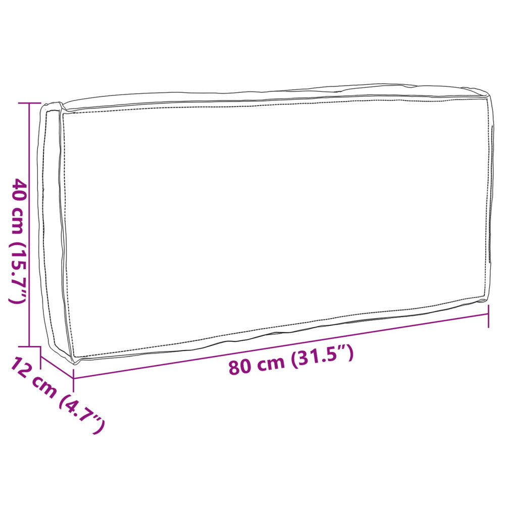 Produktbild för Kudde Kräm 80 x 40 x 12 cm Oxford Tyg