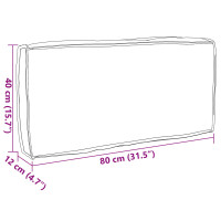 Produktbild för Kudde Kräm 80 x 40 x 12 cm Oxford Tyg
