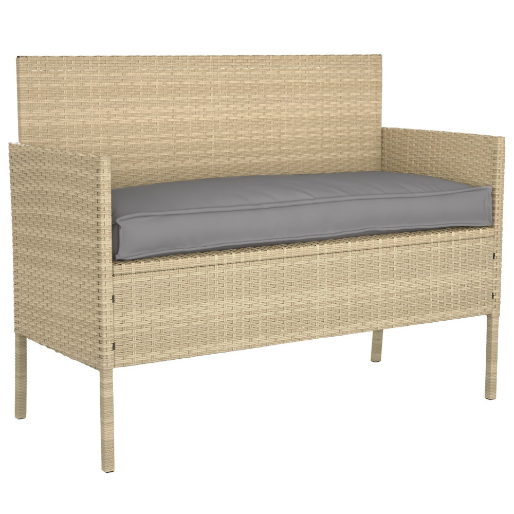 Produktbild för Kudde Grå 110 x 40 x 8 cm Oxford Tyg