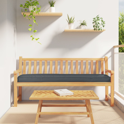 vidaXL Pallkudde Antracit 200 x 40 x 8 cm Oxford Tyg