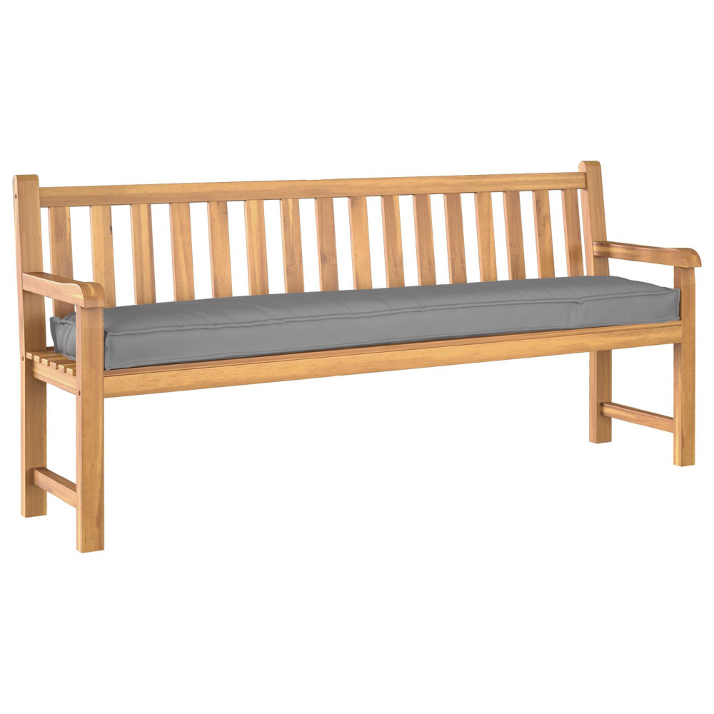 Produktbild för Pallkudde Grå 200 x 40 x 8 cm Oxford Tyg