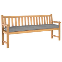 Produktbild för Pallkudde Grå 200 x 40 x 8 cm Oxford Tyg