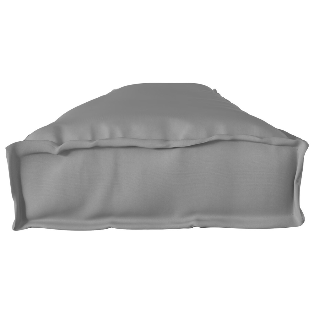 Produktbild för Pallkudde Grå 200 x 40 x 8 cm Oxford Tyg