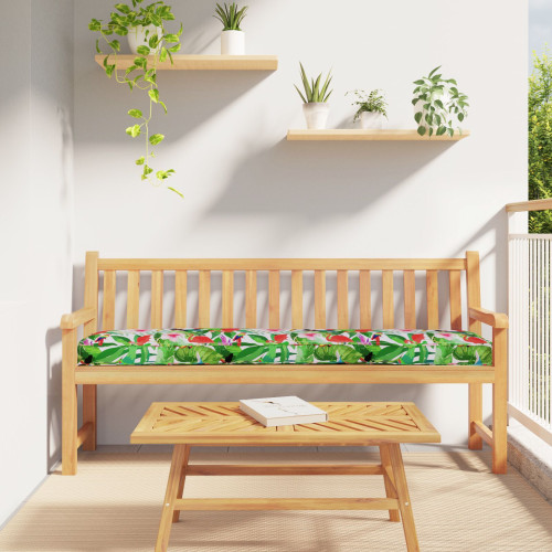 vidaXL Pallkudde Blommor Tropisk djungel 200 x 40 x 8 cm Oxford Tyg